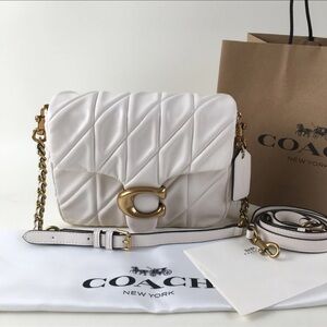 Coach white shoulder bag
